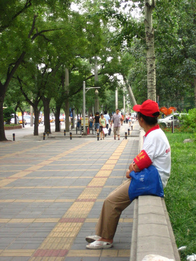 A retiree watches for crimes unkown.