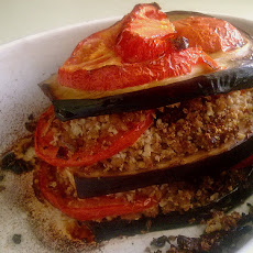 Vegetarian Moussaka Kugel inspired by S'kar's Eggplant and Green