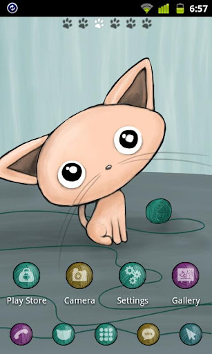 Kitten Theme GO Launcher EX