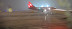 2 am, Jan 29. Seen through a plane window (thus not that clear).