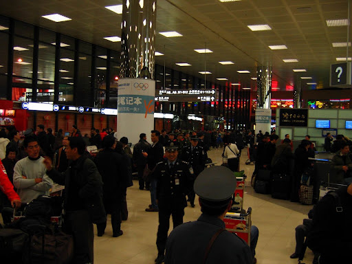 Police and army men - they did little to keep crowds in order