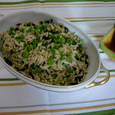 Scallion and Olive Orzo