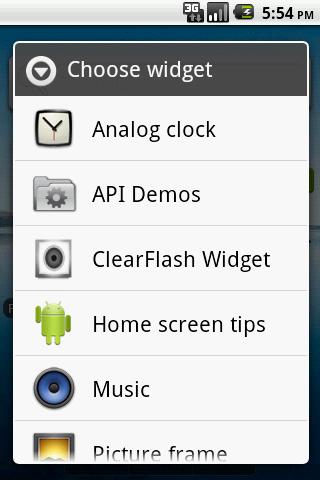 ClearFlash Widget