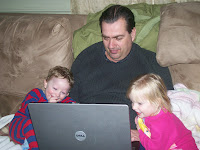 Spring &ndash; Sam and Ruthie loved watching Paw Paw play games on the computer.