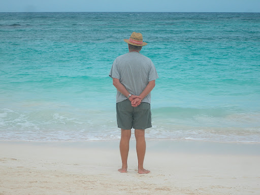 Jim watching the sea