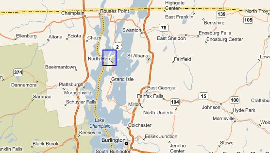 Lake Champlain: Burlington, VT North to Canadian Border