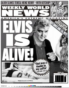 weekly world news elvis is alive