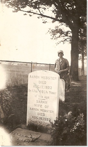 WEBSTER, Aaron WEBSTER & Sarah NORTON Gravestone 01