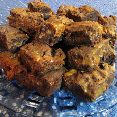 Chocolate Cake Caramel Bars