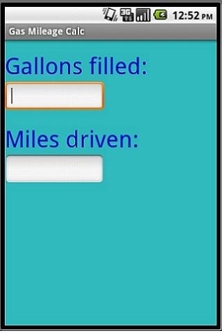 Gas Mileage Calculator