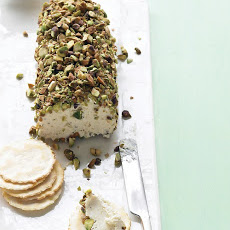 Pistachio-Covered Cheese Log