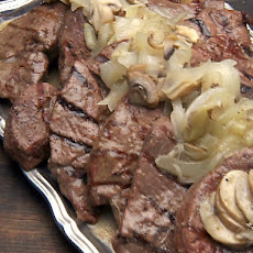 Much Ado about Mushroom Beef Steaks Poached in Ale