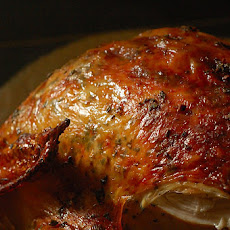 Apple-Brined Turkey with Garlic Herb Butter