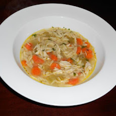 Lemon Chicken Orzo Soup