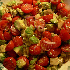 Diced Avocado-Tomato Salad With Parsley-Lemon Vinaigrette