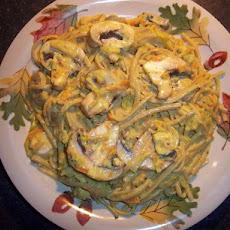 Chicken With Linguine in a White Faux Roux