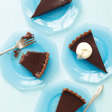 Chocolate Tart with Chocolate Chip Cookie Crust