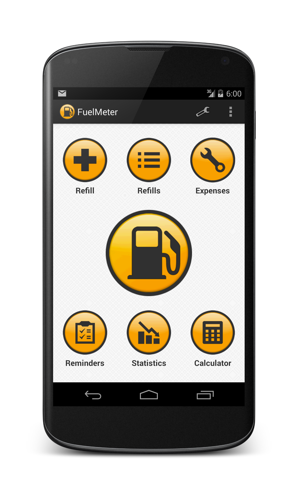 Android application Fuelmeter (Сonsumption) screenshort