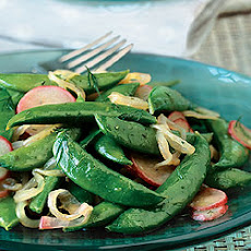 Sauteed Radishes and Sugar Snap Peas with Dill