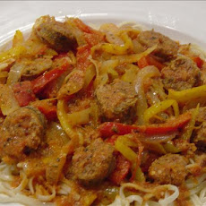 Am's Spicy Sausage, Onion & Pepper Ragu