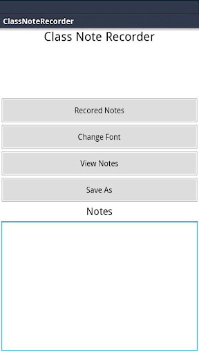 ClassNoteRecorder