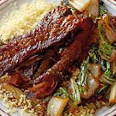 Braised Pork Ribs with Bok Choy