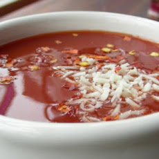 V8 and Mozzarella Soup