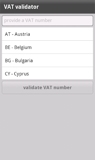 VAT validator