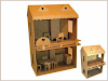 Casita De Munecas En Fibrofacil Con Muebles