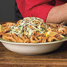 Rocky's Christmas Eve Calamari with Nutty Angel Hair