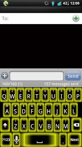 Yellow Glow Keyboard Skin