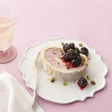 Blackberry Cloud Cake with Pistachios