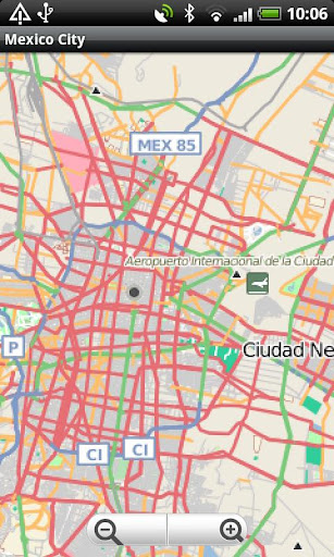 Mexico City Street Map