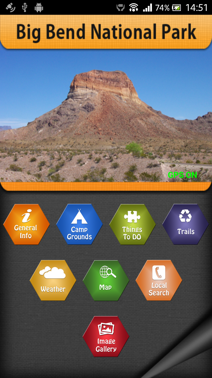 Android application Big Bend National Park - USA screenshort