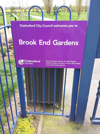 Brook End Gardens Sign