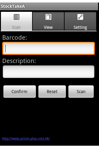 StockTake barcode scanner