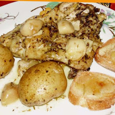 Chicken With 40 Cloves of Garlic