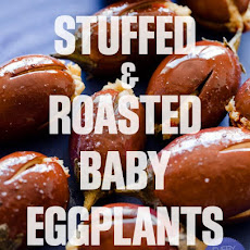 Roasted and Stuffed Baby Eggplants