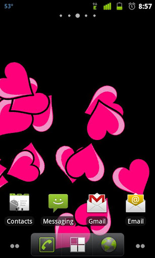 Pink Hearts Live Wallpaper