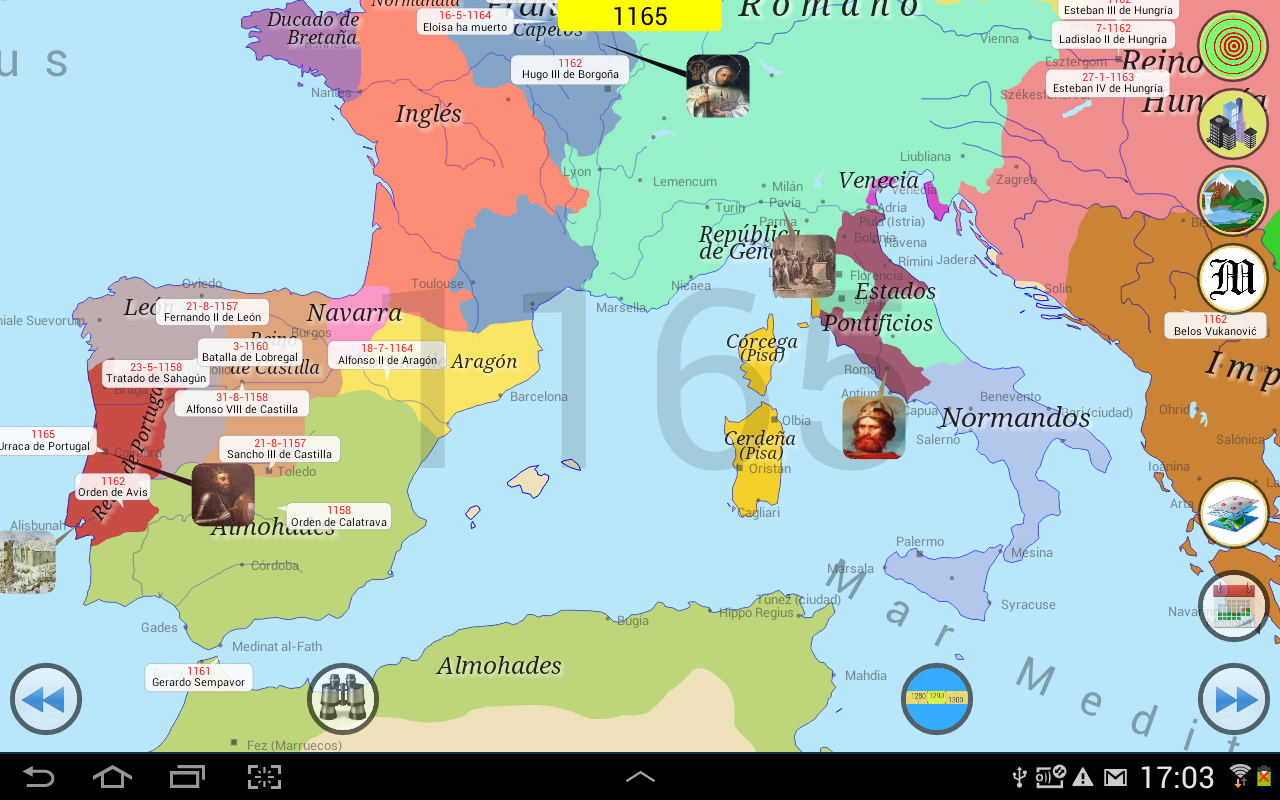 Android application World History Atlas screenshort