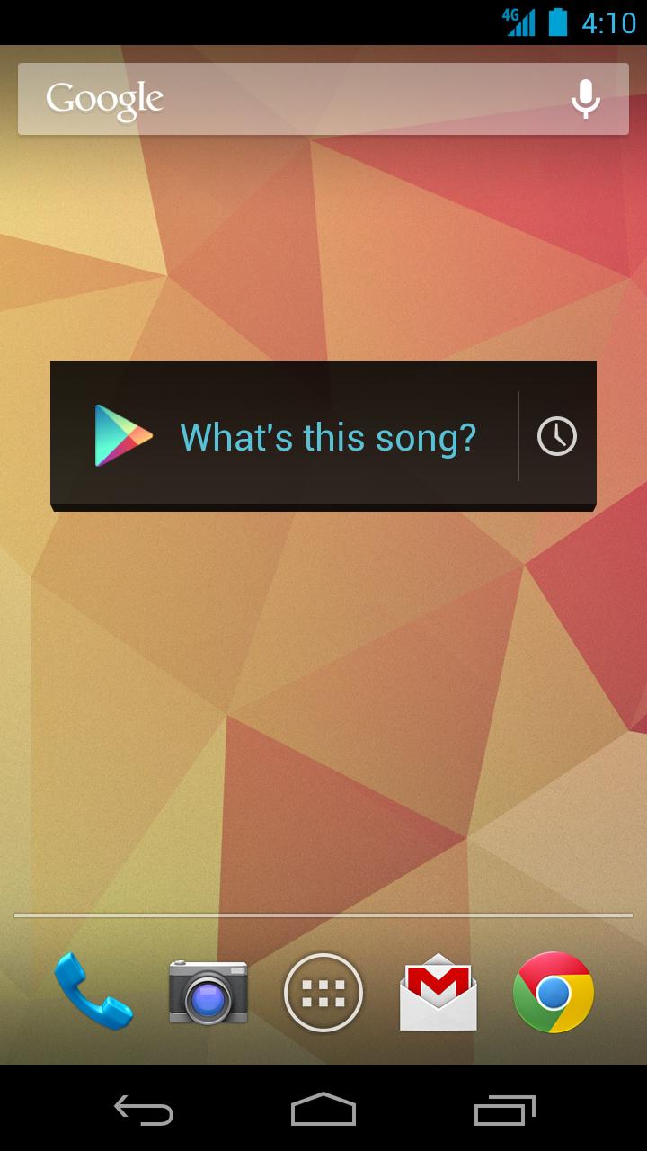 Android application Sound Search for Google Play screenshort