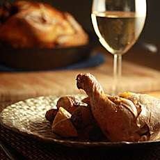 Perfectly Simple Roast Chicken and Vegetables with Lemon Rosemary Sauce