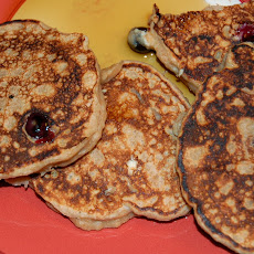 Whole-wheat Lemon-Blueberry-Ricotta pancakes