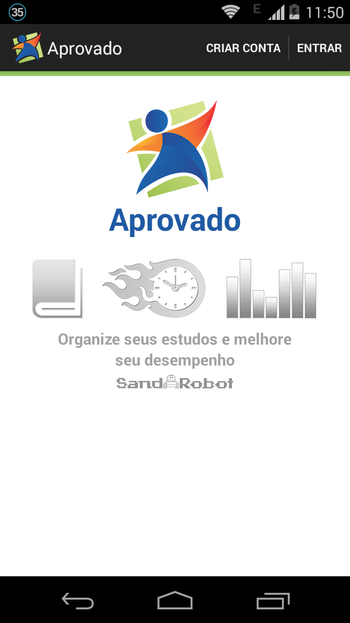 Android application Aprovado - Gerencie Estudos screenshort