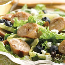 Sweet Apple Chicken Sausage, Endive, & Blueberry Salad with Toasted Pecans