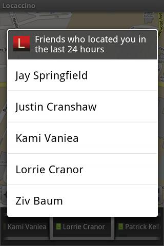 mobile-locaccino for android screenshot