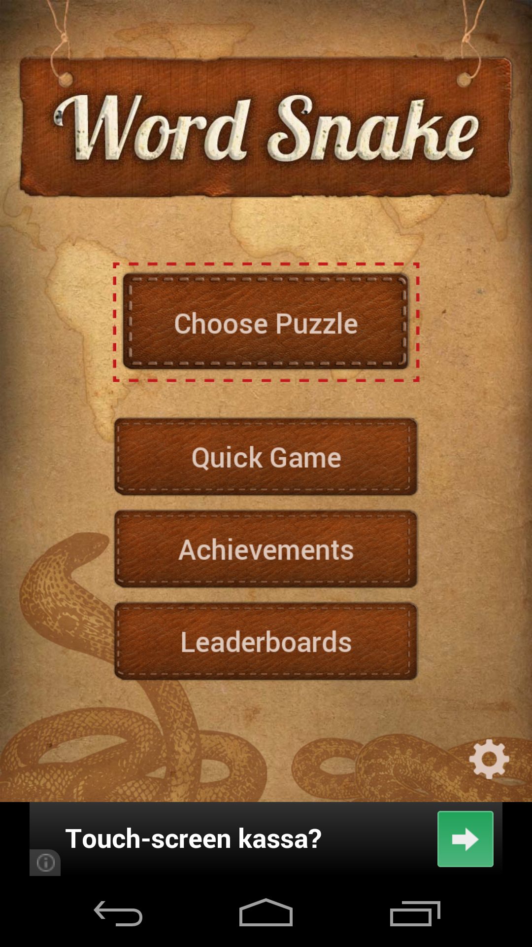 Android application Word Snake - Word Search Game screenshort