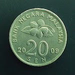 Malaysia 2nd series 20 Sen obverse