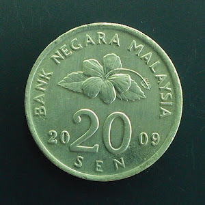 Malaysia 2nd series 20 Sen obverse