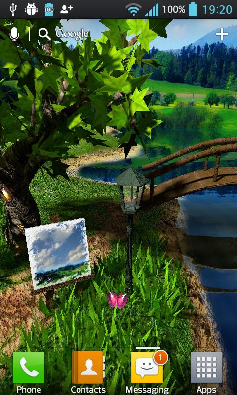 Android application Parallax Nature: Summer Day XL 3D Gyro Wallpaper screenshort